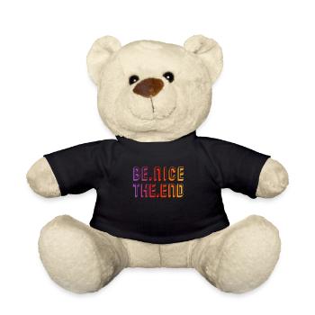 BE NICE THE END - Just be nice - Teddy Bear - black - Front