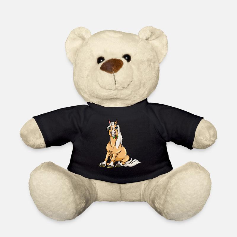 Haflinger Pferd Niedlich Stute Geschenk - Teddy - Schwarz