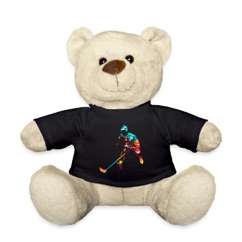 Floorball - Nounours - noir - Devant