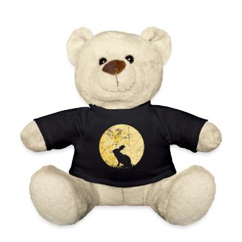 Rabbit rabbit carrot mammal - Teddy Bear - black - Front