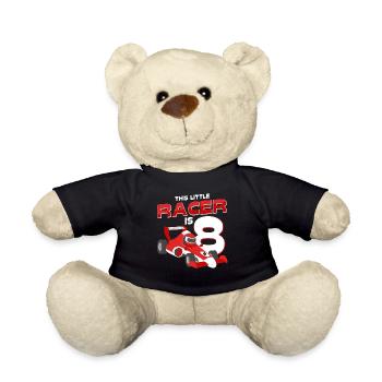 Dieser Kleine Rennfahrer Ist 8 Jahre Alt Geschenk - Teddy - Schwarz - Vorne