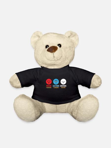 Science chimie protons electrons neutrons - Nounours - noir