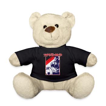 Tailand country travel gift - Teddy Bear - black - Front