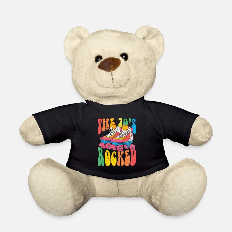 70er 70er 70er Vintage - Teddy - Schwarz