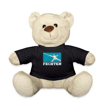 Escrime Degen Escrimeur Arts martiaux - Nounours - noir - Devant