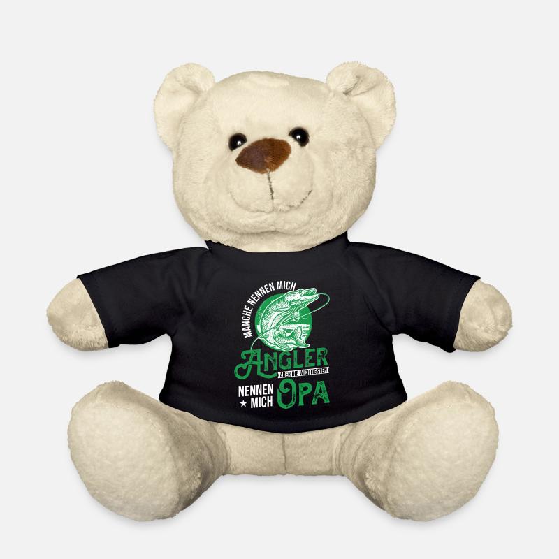Angler Opa - Teddy - Schwarz