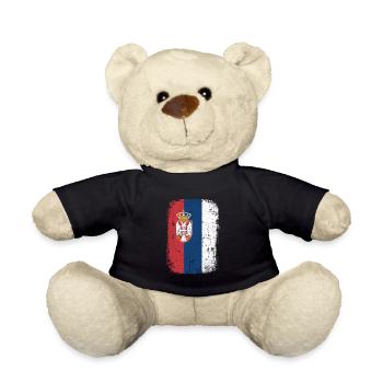 Serbien - Teddy - Schwarz - Vorne