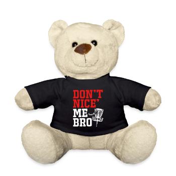 Frisbee Golf Disc golf throwing disc Ultimate Frolf - Teddy Bear - black - Front