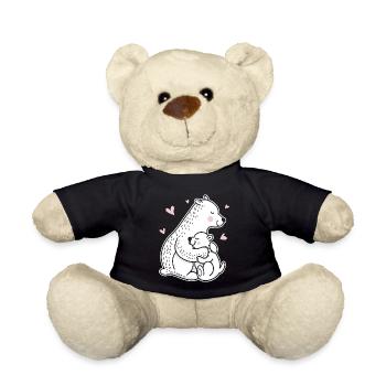 Polar Bear Having A Nap Gift product Cute Polar - Teddy Bear - black - Front