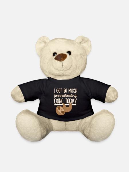 Faultier - Teddy - Schwarz