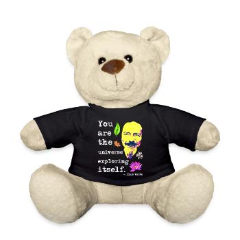 You are the universe exploring itself | Alan Watts - Teddy Bear - black - Front