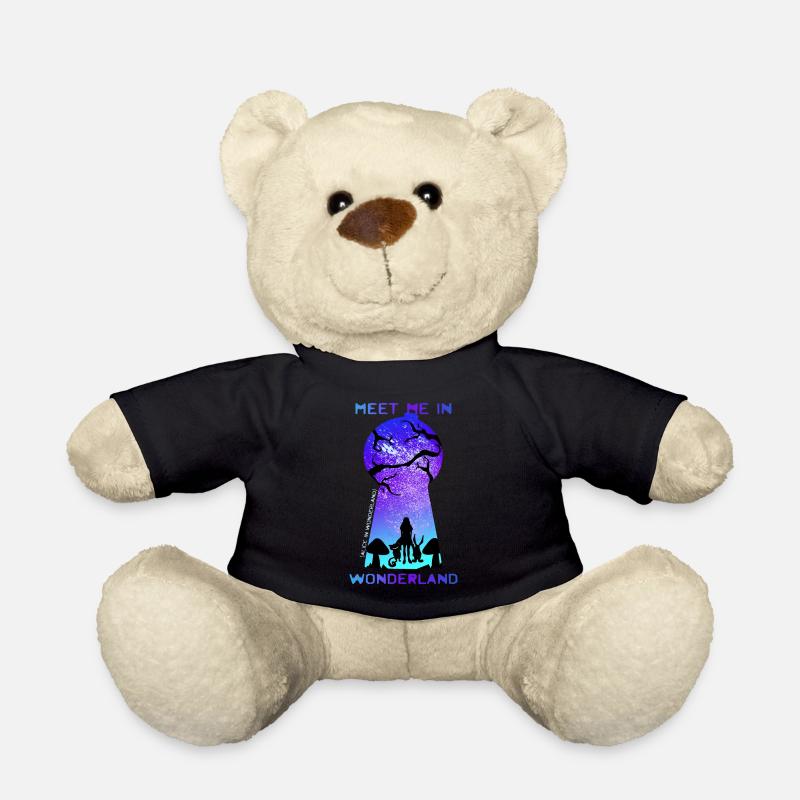 Treffen Sie mich im Wunderland - Teddy - Schwarz