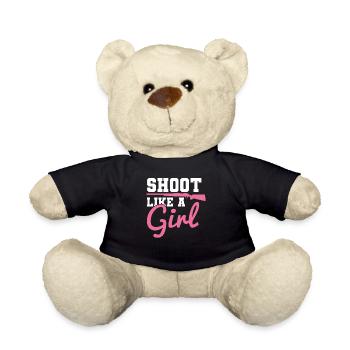 Cadeau de traque à la chasse au fusil Ranger chasseresse - Nounours - noir - Devant