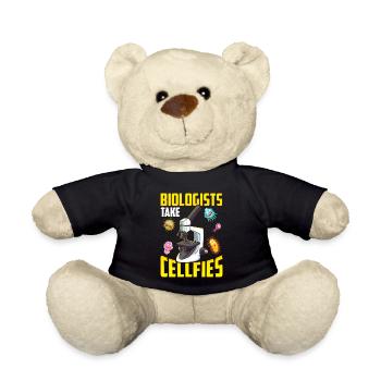 Biologen nehmen Cellfies Mikroskop Selfies Pun - Teddy - Schwarz - Vorne