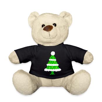 Tannenbaum Weihnachten - Teddy - Schwarz - Vorne