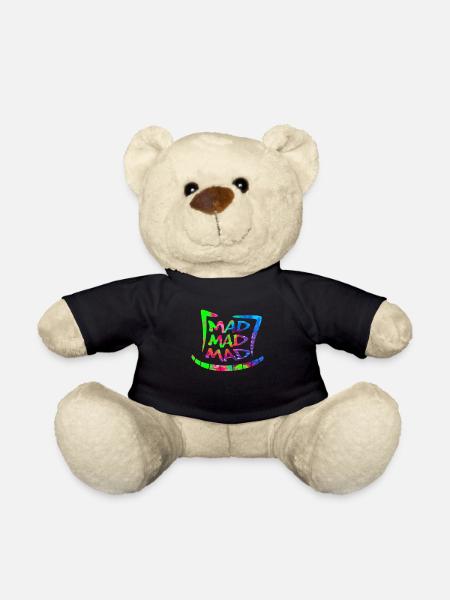 Keep Wonderland Mad Hat Hatter - Teddy Bear - black