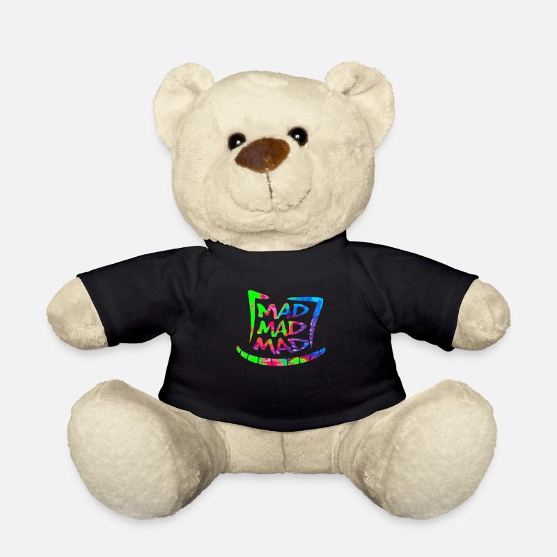 Keep Wonderland Mad Hat Hatter - Teddy Bear - black