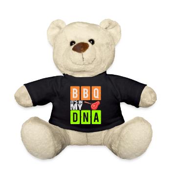 BBQ dans mon ADN! Idée cadeau, viande - Nounours - noir - Devant