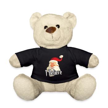 I believe in Santa Claus - Teddy Bear - black - Front