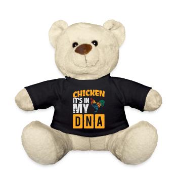 Hühner In Meiner DNA! Geschenkidee, Geschenk - Teddy - Schwarz - Vorne