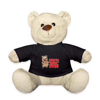 Nice to meat you - BBQ - Pork - Teddy Bear - black - Front