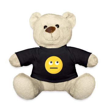 Lustiger Augen-Rollenemoticon Nette Rollenaugen - Teddy - Schwarz - Vorne