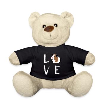 Guinea Pig Gift Love Guinea Pig Lovers Birthday - Teddy Bear - black - Front