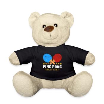 PingPong Meister Logo - Teddy - Schwarz - Vorne