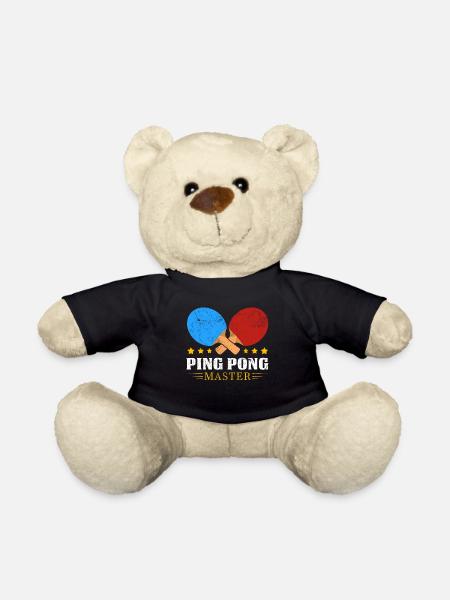 PingPong Meister Logo - Teddy - Schwarz