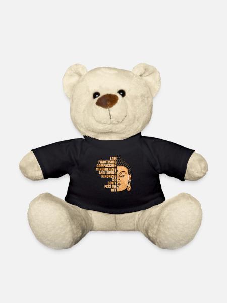 Bouddha Yoga Bouddhisme Méditation Zen Cadeau - Nounours - noir