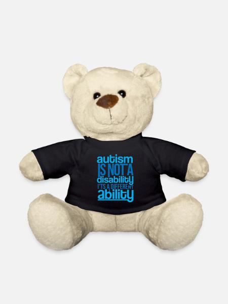 Autismus - Teddy - Schwarz