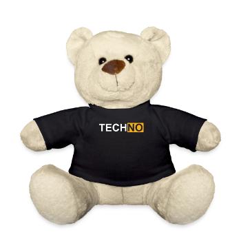 Techno Hub Funny Rave Hardstyle Gift Raver - Teddy Bear - black - Front