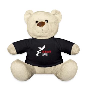 Okinawa Japan Gifts Island of Okinawa Okinawan - Teddy - Schwarz - Vorne