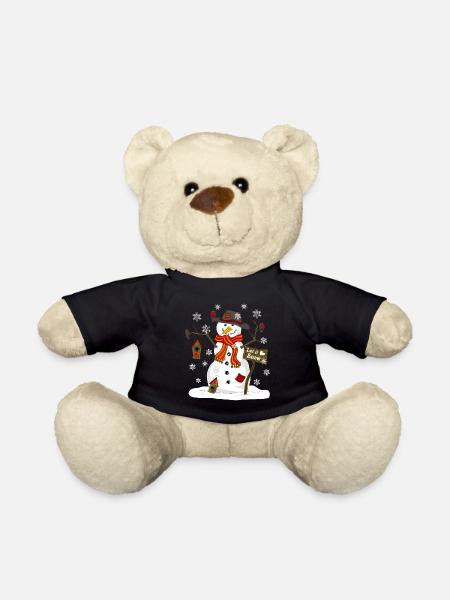 bonhomme de neige - Nounours - noir