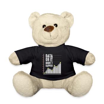 Daten Nerd Analytiker Statistiker Wissenschaftleri - Teddy - Schwarz - Vorne