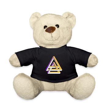 Géométrie Triangles Cadeau Illusion Géométrique - Nounours - noir - Devant
