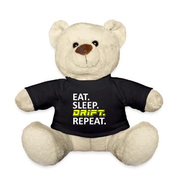 Eat Sleep Drift Repeat - Teddy - Schwarz - Vorne