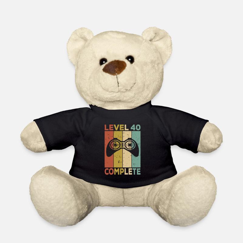 40. Geburtstag - Teddy - Schwarz