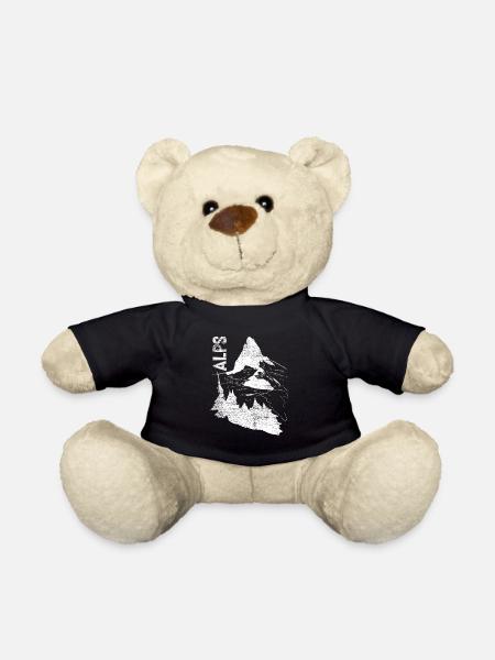 Alpen Matterhorn Switzerland gift - Teddy Bear - black