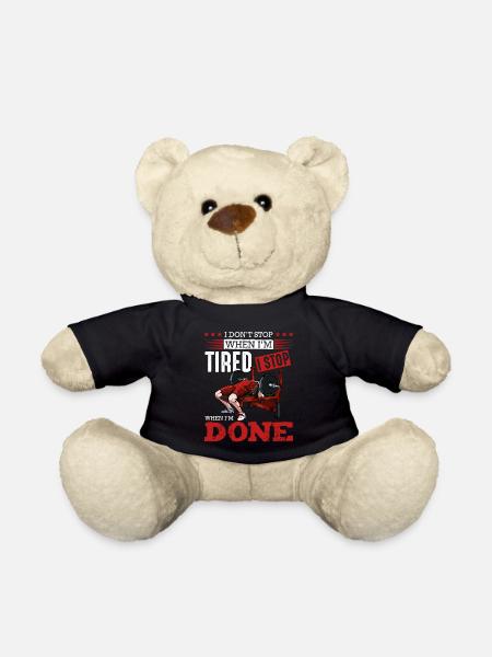 Durchhalten beim Krafttraining - Teddy - Schwarz
