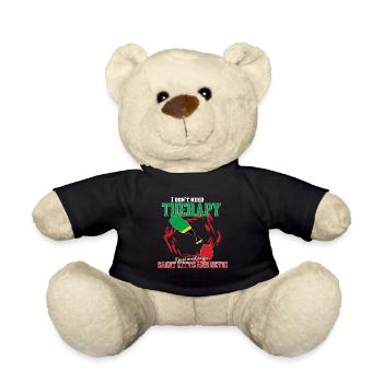 I do not need therapy - Saint Kitts and Devis - Teddy Bear - black - Front