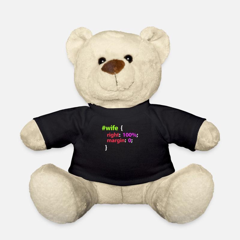 programmer - Teddy Bear - black