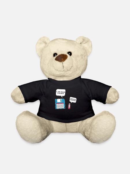 I Am Your Father Lustiger USB Floppy Disk Spruch - Teddy - Schwarz