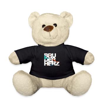 Bruderherz Bester Bruder der Welt Geschenkidee - Teddy - Schwarz - Vorne
