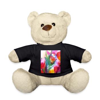 EG Blumen I Tulpen I Aquarell I Gerecke I flowers - Teddy - Schwarz - Vorne