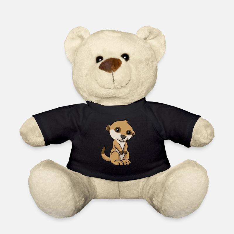 Comic Erdmännchen Meerkat - Teddy - Schwarz