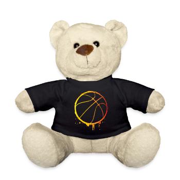 Basketballer - Basketball - BBall - Basket Ball - Teddy - Schwarz - Vorne
