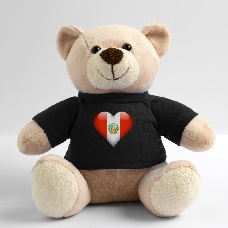 peruvian Heart Peru Flag Teddy Bear