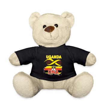 Uganda is in my DNA - Teddy Bear - black - Front
