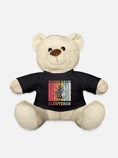 Dudelsack Flüsterer Retro Geschenk - Teddy - Schwarz